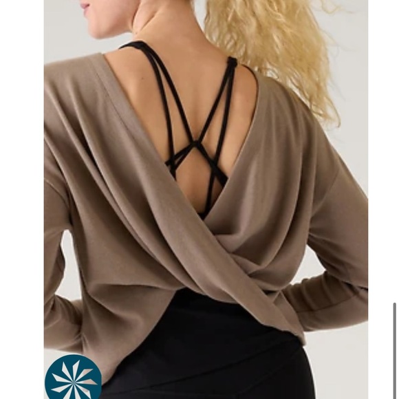 Athleta Tops - Athleta presence twist sweatshirt